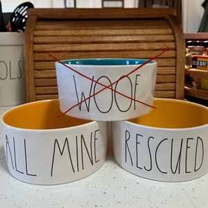 Bundle for @danimboyle -two yellow dog bowls